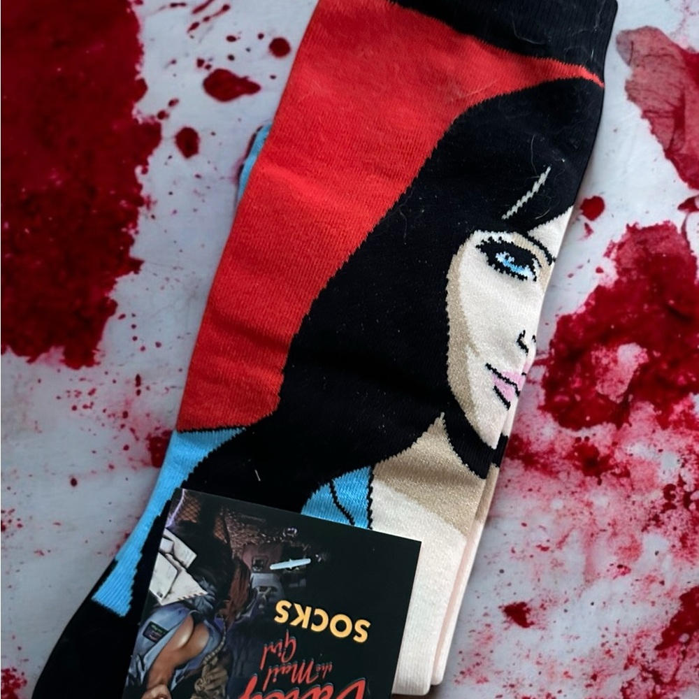 Darcy the mail girl the last drive in socks Joe bob Briggs jamboree